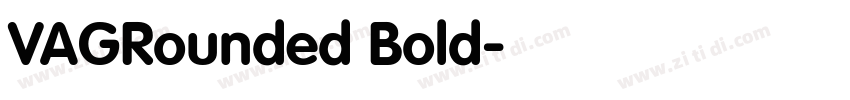 VAGRounded Bold字体转换